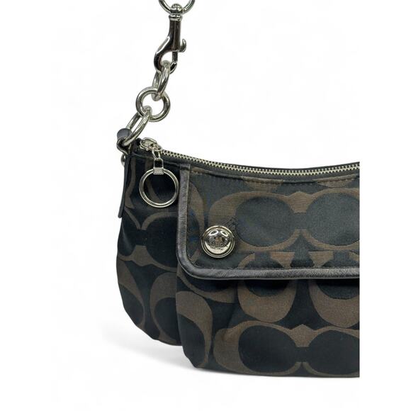 Coach Vintage Poppy Signature Satin Shoulder Bag - Picture 3 of 12